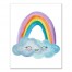 Watercolor Rainbow Face 16x20 Canvas Wall Art