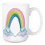 Watercolor Rainbow Cloud Eyes 15 oz Mug