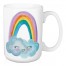 Watercolor Rainbow Face 15 oz Mug