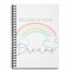 Believe in Your Dreams 6x8 Ruled Spiral Notebook