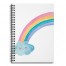 Watercolor Rainbow 6x8 Ruled Spiral Notebook