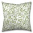 Green Watercolor Leaves 26x26 Tufted Floor Pillow - Square