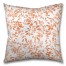 Orange Watercolor Leaves 26x26 Tufted Floor Pillow - Square