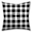 Black Bufflo Check 26x26 Tufted Floor Pillow - Square