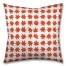 Plaid Leaf Pattern 26x26 Tufted Floor Pillow - Square