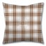 Brown Plaid 26x26 Tufted Floor Pillow - Square