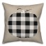 Black Buffalo Check Pumpkin 18x18 Spun Poly Pillow