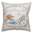 Pumpkin Bike 18x18 Spun Poly Pillow