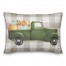 Green Pumpkin Truck 14x20 Spun Poly Pillow