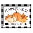 Pumpkin Patch Open Daily 8x10 Tabletop Canvas