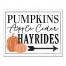 Pumpkins, Apple Cider, Hay Rides 11x14 Canvas Wall Art
