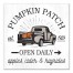 Pumpkin Patch Open Daily 12x12 Canvas Wall Art