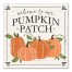 Welcome to Our Pumpkin Patch - White 12x12 Canvas Wall Art