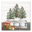 Mason Jar Christmas 24x24 Canvas Wall Art