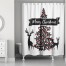 Moody Merry Christmas 71x74 Shower Curtain