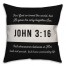 John 3:16 18x18 Spun Poly Pillow