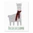 Fa La La Llama 8x10 Tabletop Canvas