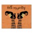 Orange Witch Legs 16x20 Canvas Wall Art