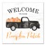 Pumpkin Patch Truck 16x16 Canvas Wall Art