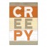 Wood Slats Creepy 12x18 Canvas Wall Art