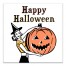 Vintage Happy Halloween 16x16 Canvas Wall Art