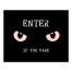 Enter if You Dare Eyes 16x20 Canvas Wall Art