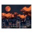Haunted Town Harvest Moon 16x20 Canvas Wall Art