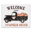 Retro Pumpkin Patch 16x20 Canvas Wall Art