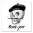 Bone-jour 16x16 Canvas Wall Art
