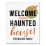 Our Haunted House Personalized 16x20 Personalized Canvas Wall Art