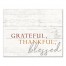 Grateful Thankful Blessed 16x20 Canvas Wall Art