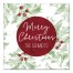 Merry Christmas Personalized 16x16 Personalized Canvas Wall Art
