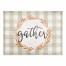 Gather Wreath Buffalo Check 18x14 Poly Twill Placemat