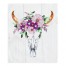 Skull with Flowers 50x60 Tapestry