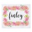 Floral Border Personalized 50x60 Personalized Tapestry