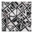 Black and White Geo Pattern 57x57 Tapestry