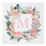 Floral Border Personalized 57x57 Personalized Tapestry