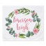 Boho Wreath Personalized 30x40 Personalized Tapestry