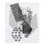Black and White Abstract 50x60 Tapestry