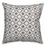 Boho Diamond in Gray Pillow