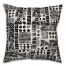 Aztec Stamp in Black Pillow
