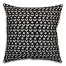 Drawn Flowers in Black Pillow