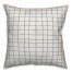 Drawn Plaid in Blue Pillow