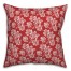 Flowers in Red Pillow