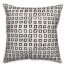 Squares in Black Pillow