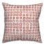 Squares in Red Pillow