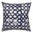 Ink Circles in Blue Pillow