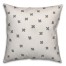 Ink Cross Pattern in Gray Pillow