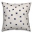 Ink Cross Pattern in Blue Pillow
