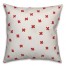 Ink Cross Pattern in Red Pillow